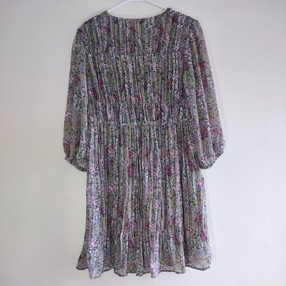 MNG Mango Floral Mini Dress Garden Indie Cottage Coquette Praire Flowy Size 6 - Picture 7 of 11